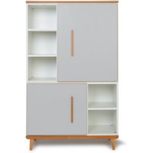 Wookids Armoire 147cm 2 portes manhattan gris