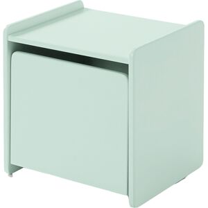 Vipack Table de chevet 1 porte vert menthe