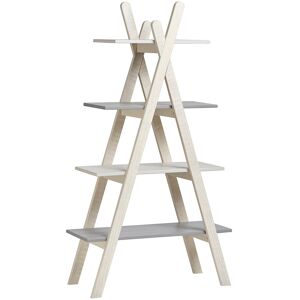 Altobuy Etagere 4 niveaux structure bois et plateaux mdf