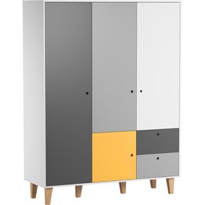 Vox Armoire 3 portes jaune