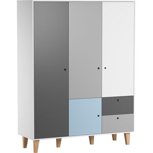 Vox Armoire 3 portes bleu