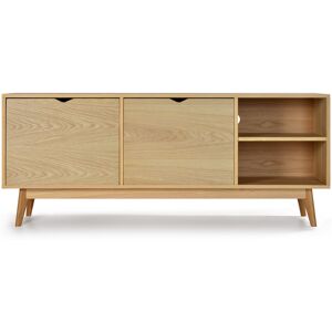 Drawer Meuble TV design 2 portes chene porte chene