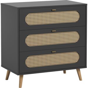 Vox Commode 3 tiroirs noir