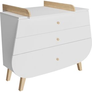 Songes et rigolades Commode plan a langer blanc