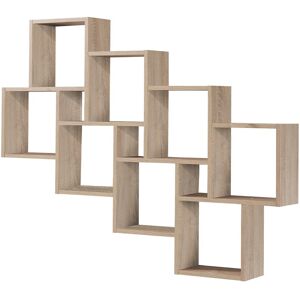 Calicosy Etagere Murale Flottante 11 Compartiments