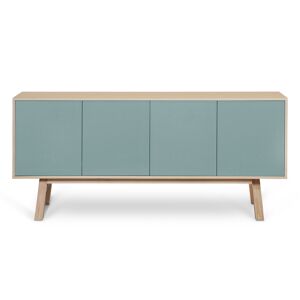 MON PETIT MEUBLE FRANCAIS Buffet 4 portes en frene 180 cm, hauteur 94 cm