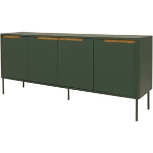 Meubles & Design Buffet bas moderne 4 portes en bois vert