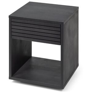 WOODEK Table de chevet en bouleau noir huile