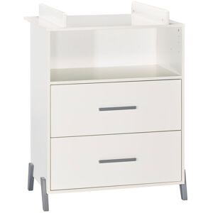 Baby Price Commode a langer sur pieds en bois blanc