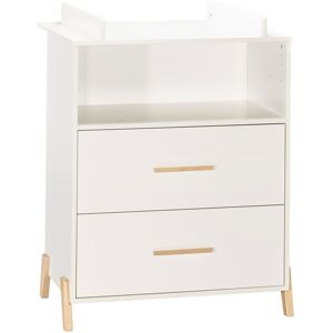 Baby Price Commode a langer sur pieds en bois blanc