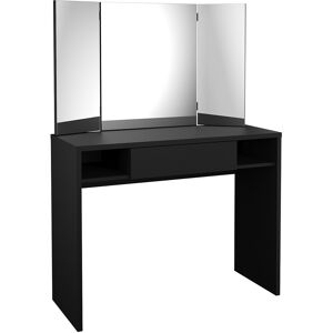 Calicosy Coiffeuse 1 Tiroir 2 Niches avec Miroir 3 Pans