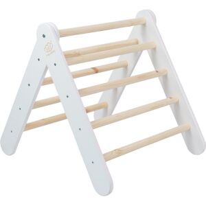 MeowBaby Échelle en bois Montessori blanc