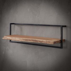 Vivabita Etagere industrielle en acacia massif naturel 100 cm