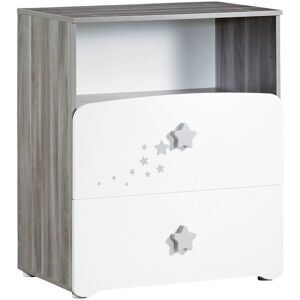 Baby Price Commode a langer et 1 niche en bois blanc