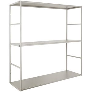 Present Time Etagere murale en metal mat gris