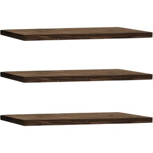 Decowood Ensemble 3 etageres flottantes en bois de sapin marron 100x3,2cm