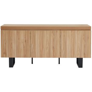 Baita Buffet effet chene et metal noir 180cm