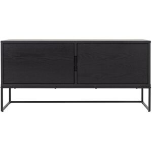 Meubles & Design Meuble TV 118cm en metal et bois noir