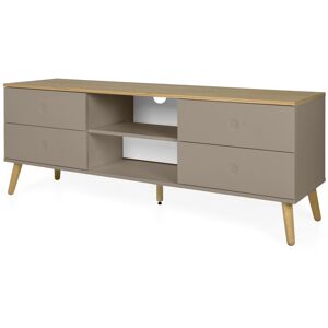 Meubles & Design Meuble TV scandinave effet bois taupe