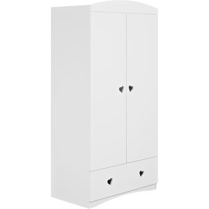 Kocot Kids Armoire 2 portes 1 tiroir blanc