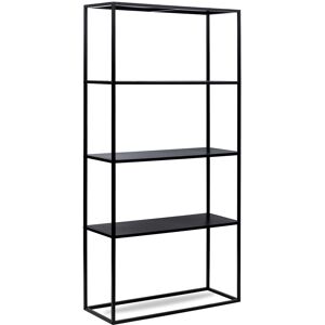 Nordlys Etagere style industriel de 4 niveaux en metal noir