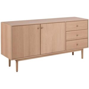 Meubles & Design Buffet en bois de chene clair 2 portes 3 tiroirs