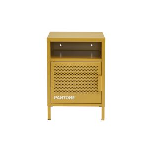 Pantone Table de chevet metal jaune moutarde 40cm