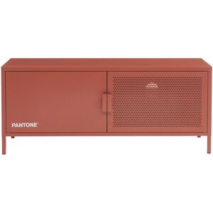 Drawer Meuble TV 2 portes en metal PANTONE L120cm terracotta