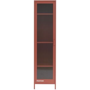 Drawer Armoire 1 porte en metal PANTONE H180cm terracotta