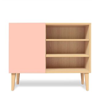 Kulile Petit buffet, 3 etageres en rose blush - 759040