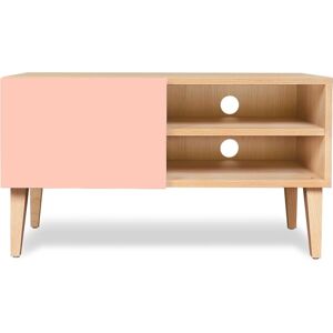 Kulile Petit meuble TV en rose blush, 2 portes 509040