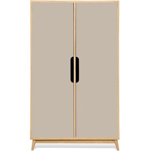 Kulile Petite penderie couleur chene et beige havane, 2 portes - 1418640