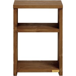 Hannun Table de chevet en bois d'epicea de couleur marron