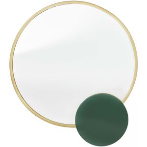 Oviala Miroir avec detail en metal emaille 67 cm