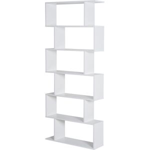 Homcom Bibliotheque etagere zig zag 80L x 23l x 192H cm