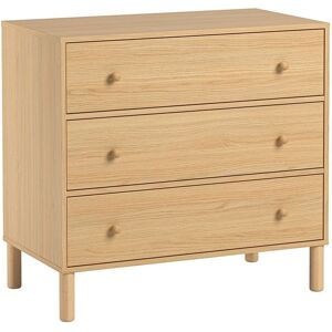 Vox Commode 3 tiroirs naturel