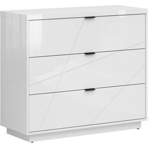 Petits meubles Commode 3 tiroirs blanc