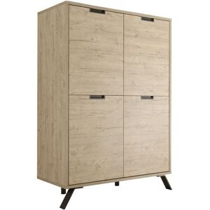 Bobochic Vaisselier haut 4 portes effet bois - L106 cm