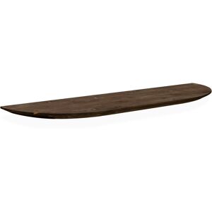 Decowood Étagere arrondie en bois de sapin flottant marron 200x3,2cm