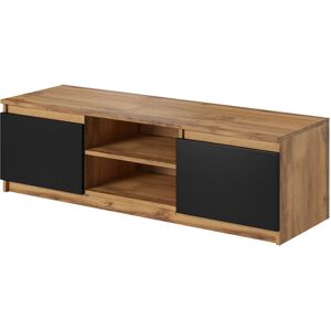 Best Mobilier Meuble TV style industriel 120 cm noir / bois