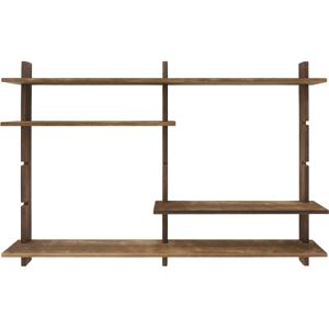 Hannun Etagere modulaire en bois de couleur marron vielli