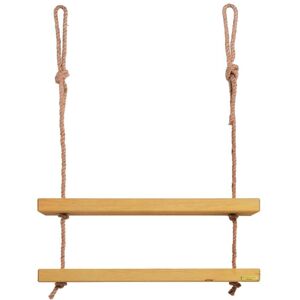 Hannun Etagere en bois de couleur marron clair 2 etages 70 cm