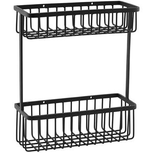 house doctor Rangement mural etagere en acier noir