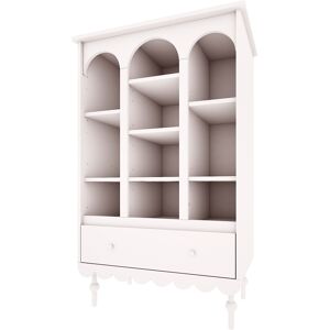 Wood Luck Design Bibliotheque 1 tiroir blanc