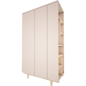 Wood Luck Design Armoire 2 portes beige