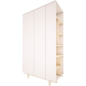 Wood Luck Design Armoire 2 portes blanc