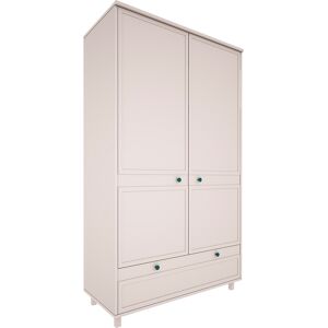 Wood Luck Design Armoire 2 portes 1 tiroir beige