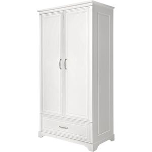 Novelies Armoire 2 portes 1 tiroir blanc