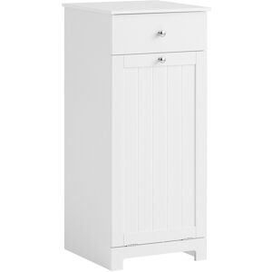 SoBuy Meuble bas de rangement effet bois blanc