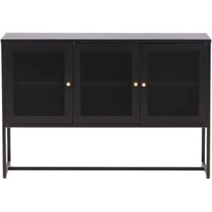 Meubles & Design Buffet bas industriel en acier 120cm noir